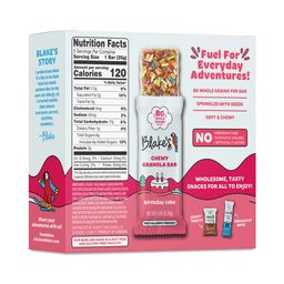 Chewy Granola Bars, Birthday Cake