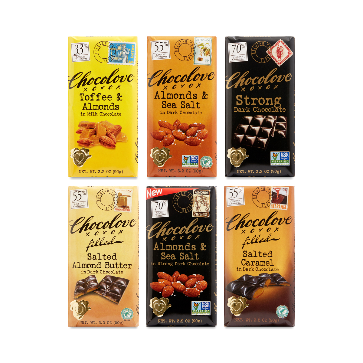 6-Bar Assortment Pack - Chocolove - Premium Chocolate