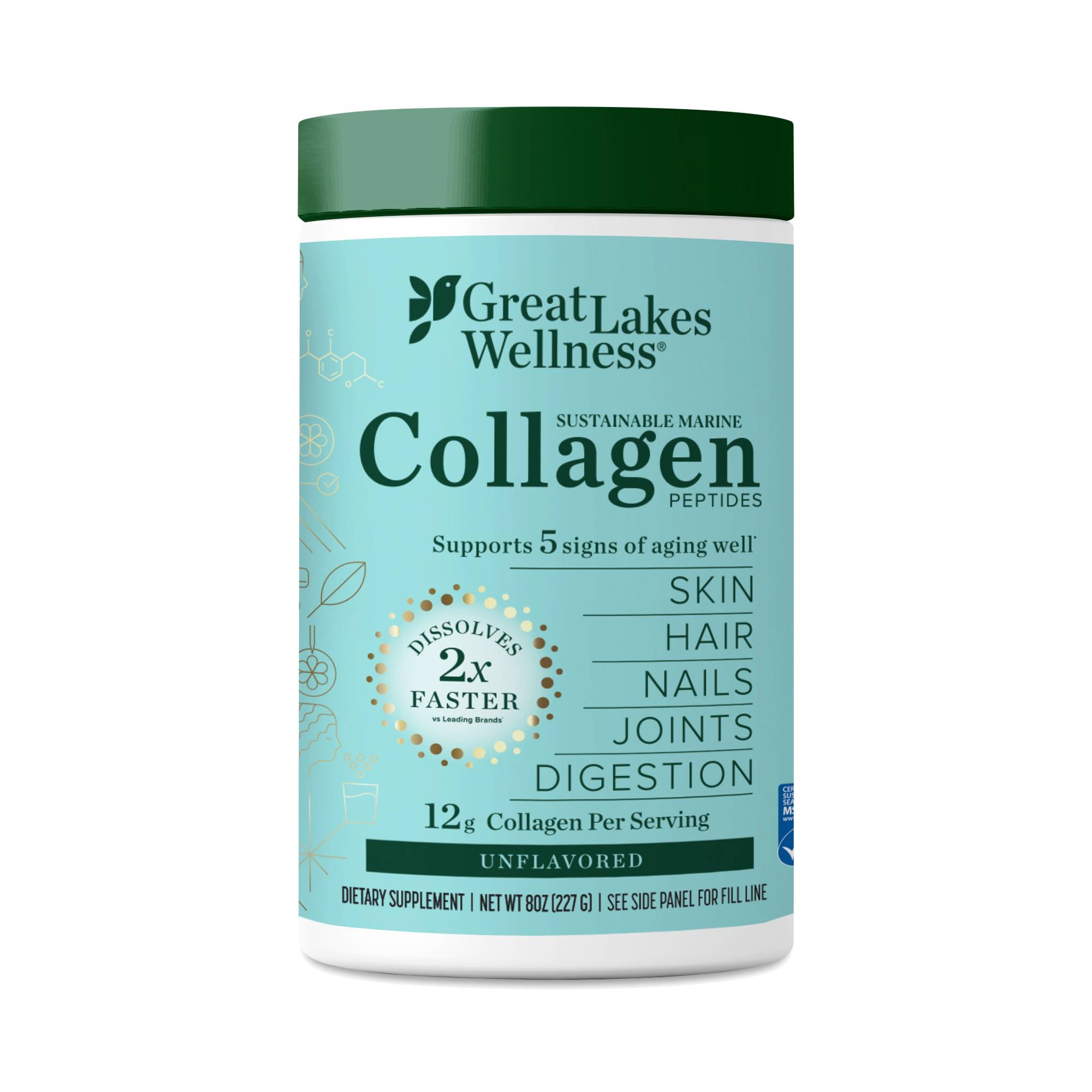 Daily Marine Collagen Peptides, Unflavored