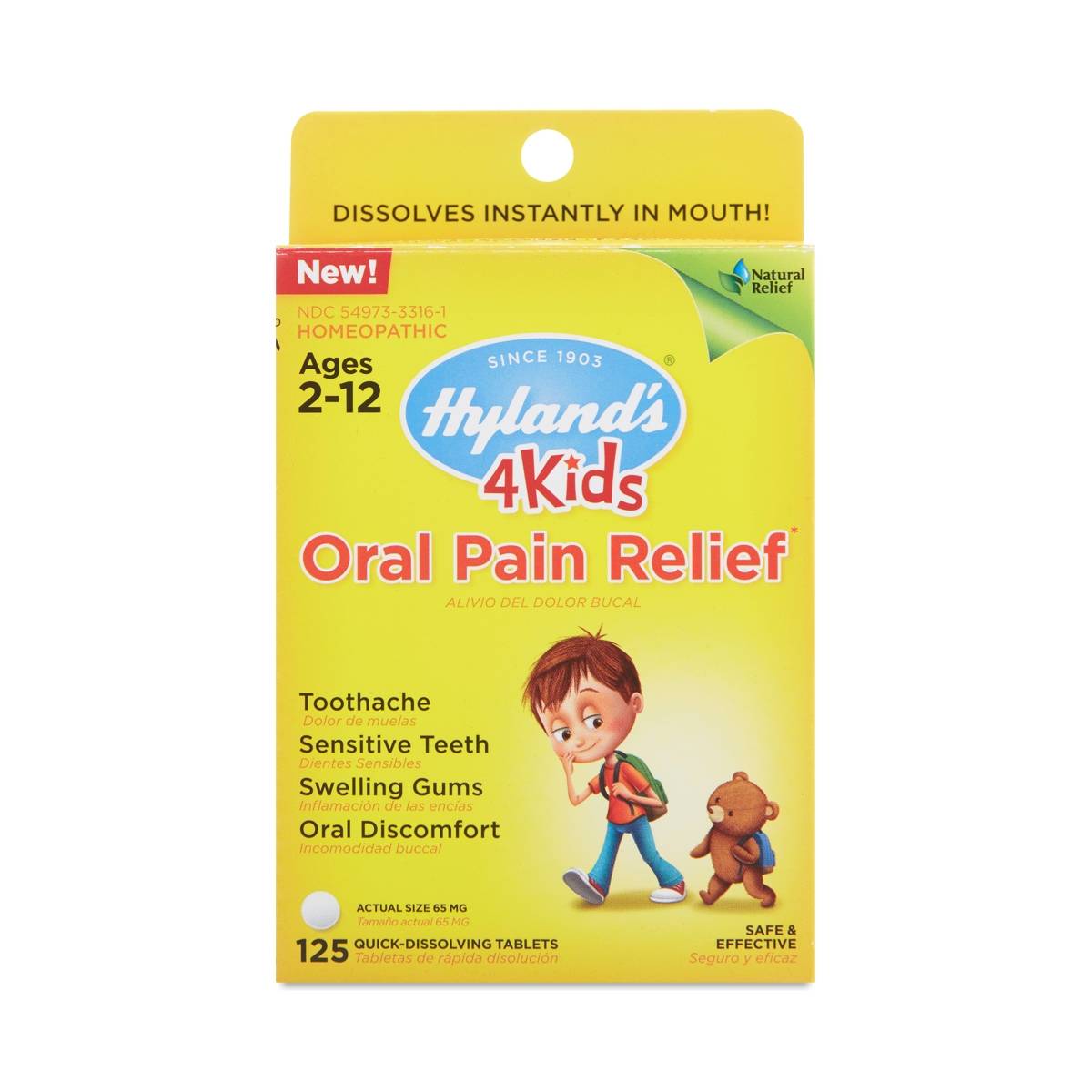 Hylands 4 Kids Oral Pain Relief Tablets Thrive Market