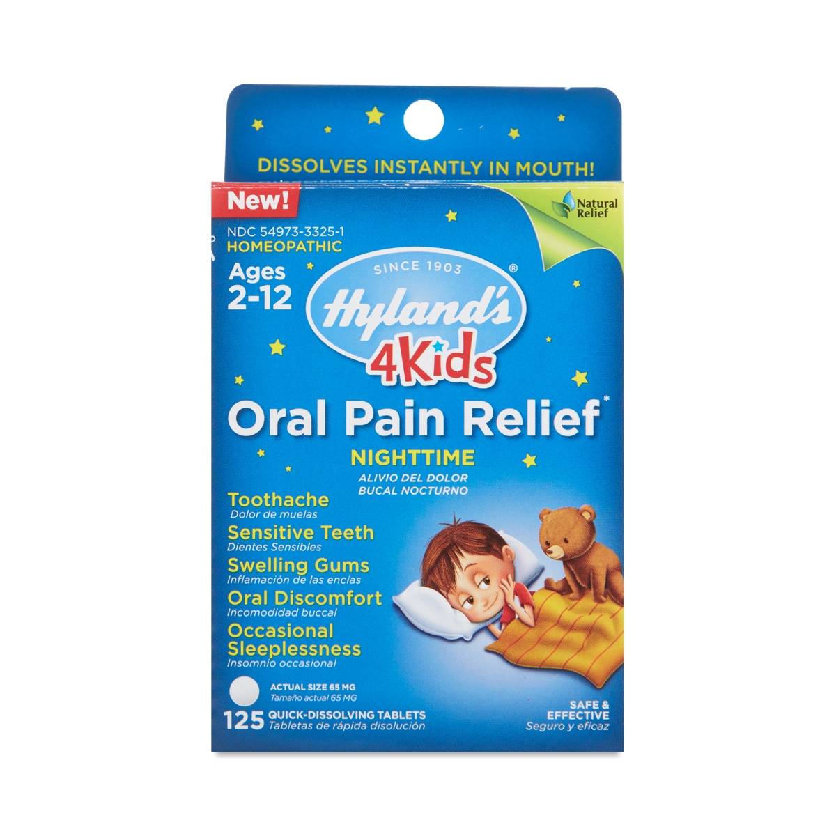 4 Kids Nighttime Oral Pain Relief Tablets by Hylands Thrive Market