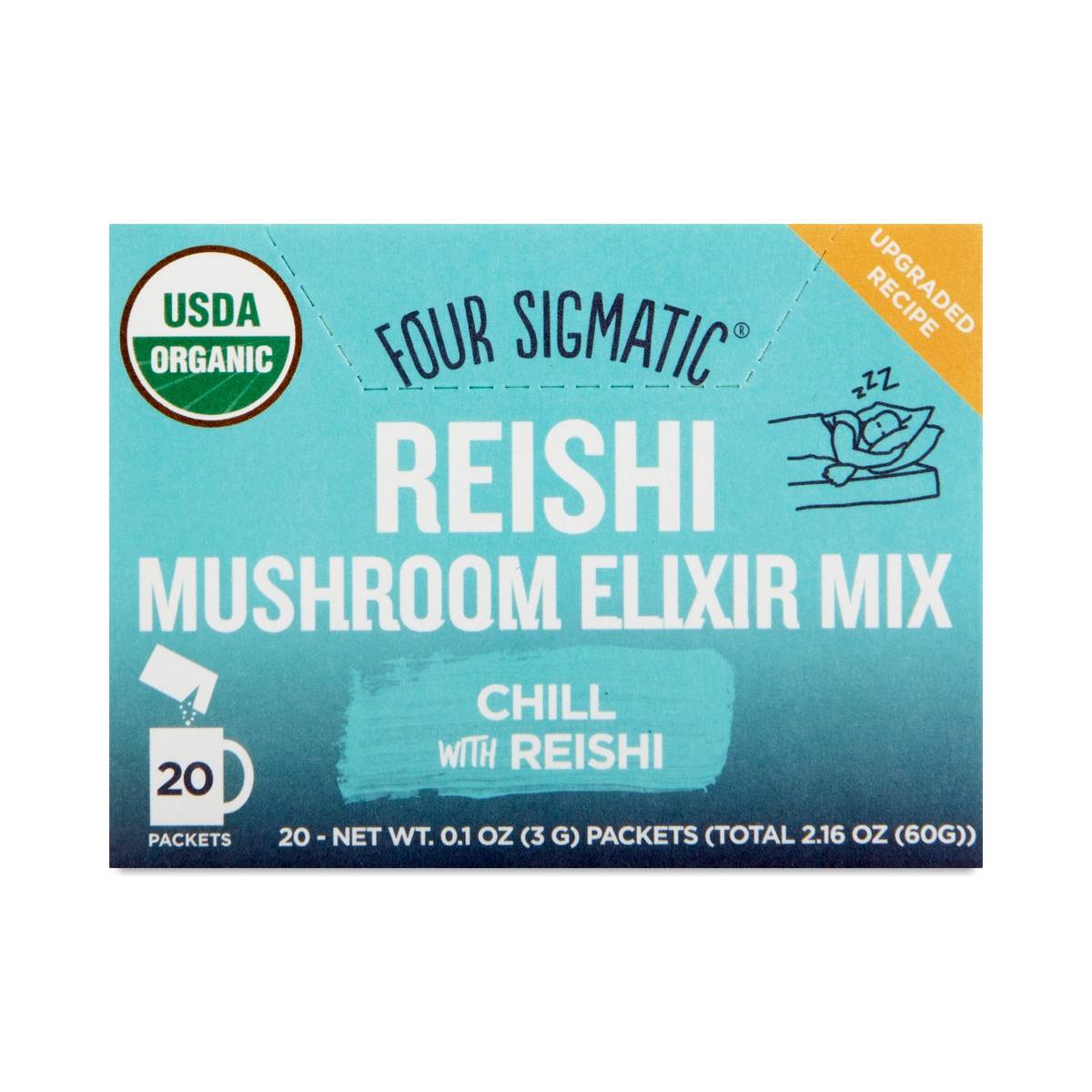 20 bags Instant Reishi Superfood Mushroom Drink Mix Thrive Market