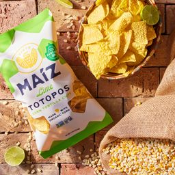 Maíz Totopos Corn Tortilla Chips, Lime
