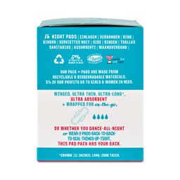 Bamboo Night Pads, Ultra Thin