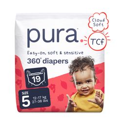 Pull-On Diaper Pants with 360 Degree Stretchy Waistband, Size 5