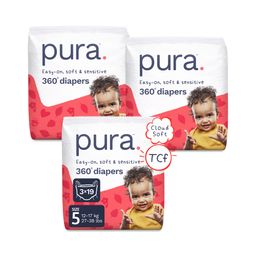 Pull-On Diaper Pants with 360 Degree Stretchy Waistband, Size 5