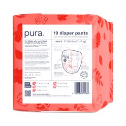 Easy-On Diaper Pants with 360 Degree Stretchy Waistband, Size 5