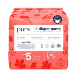 Easy-On Diaper Pants with 360 Degree Stretchy Waistband, Size 5