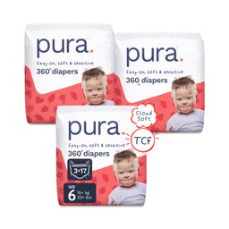 Pull-On Diaper Pants with 360 Degree Stretchy Waistband, Size 6