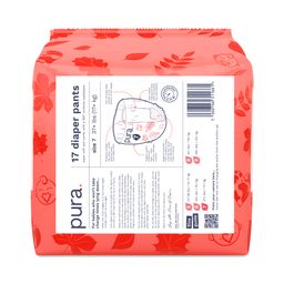 Easy-On Diaper Pants with 360 Degree Stretchy Waistband, Size 7