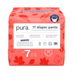 Easy-On Diaper Pants with 360 Degree Stretchy Waistband, Size 7