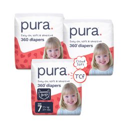 Pull-On Diaper Pants with 360 Degree Stretchy Waistband, Size 7