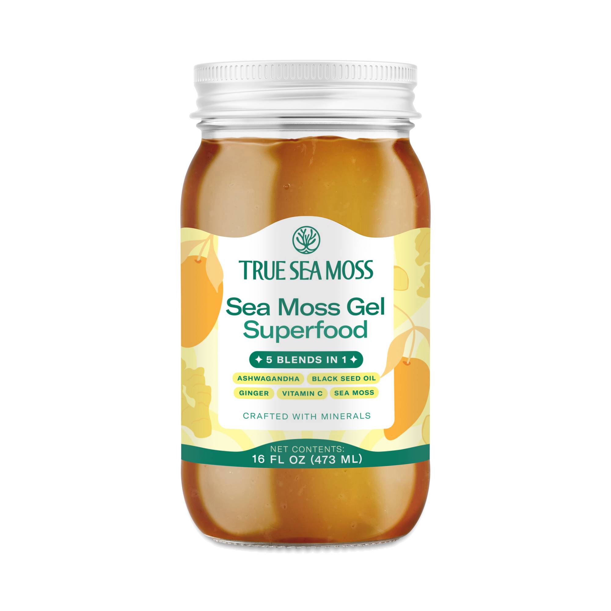Wildcrafted Sea Moss Gel Superfood, 5 in 1 Blend