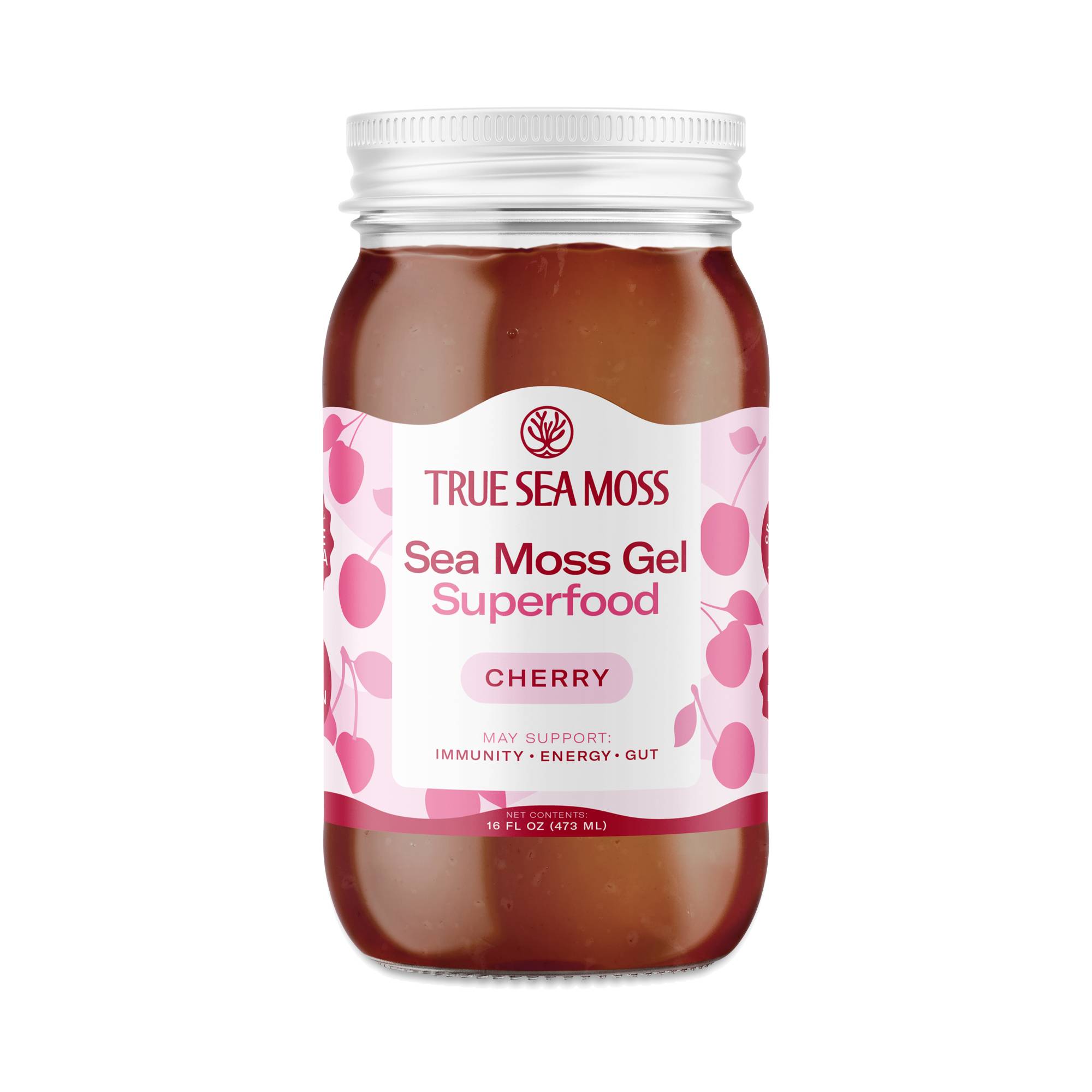 Wildcrafted Sea Moss Gel, Cherry