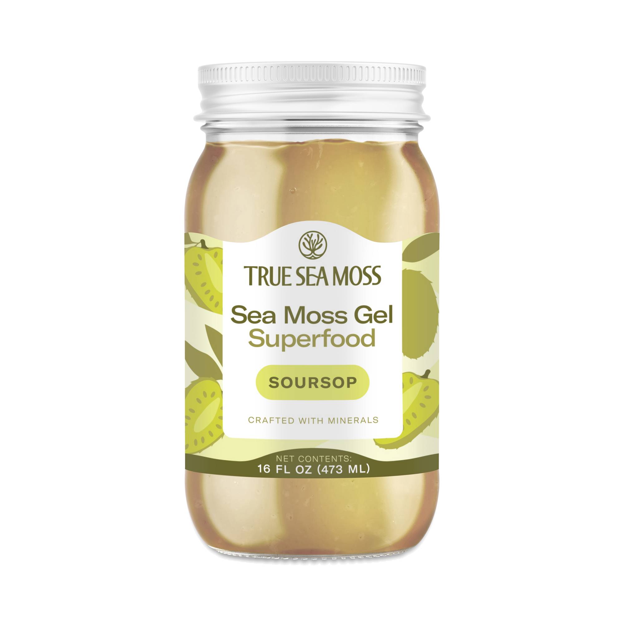 Wildcrafted Sea Moss Gel Superfood, Soursop