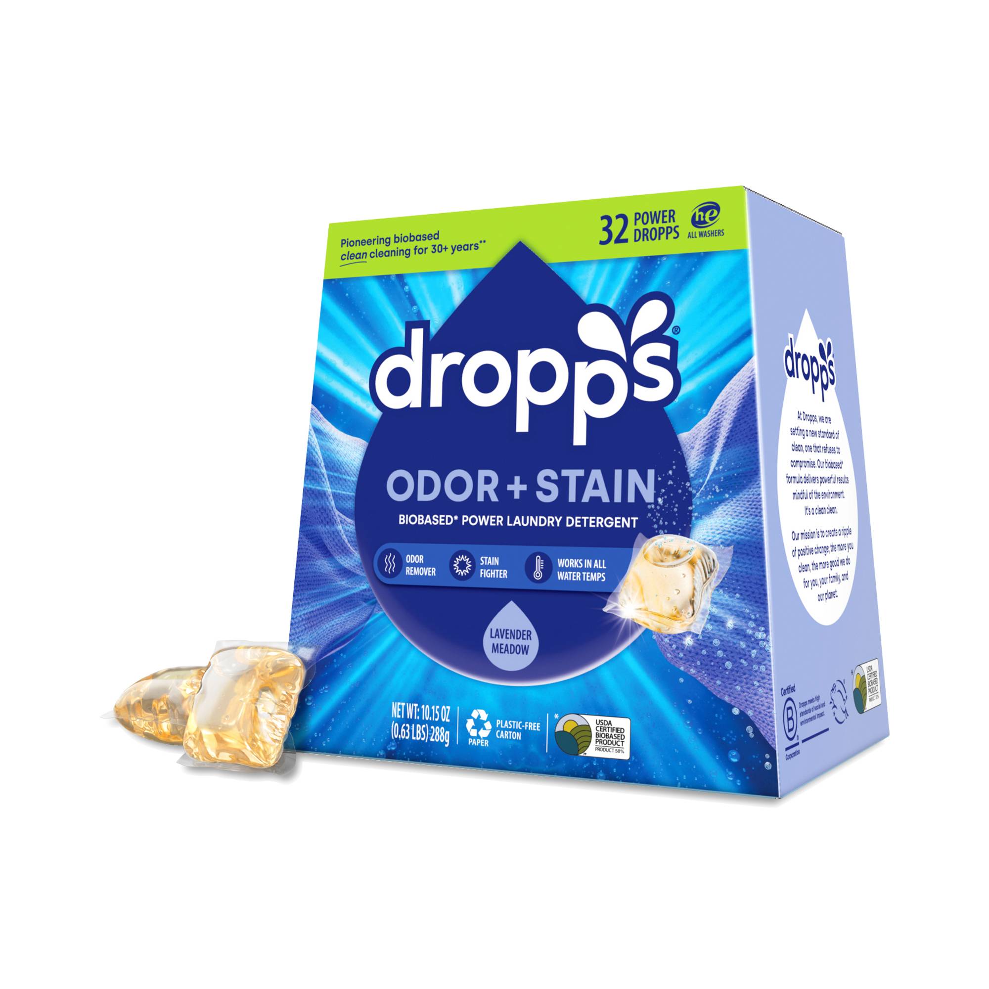 Odor & Stain Laundry Detergent Pods, Lavender Meadow