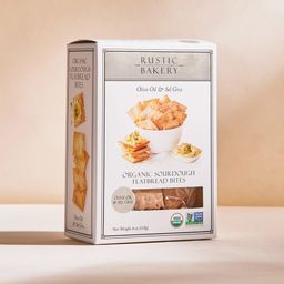 Organic Sourdough Flatbread Bites, Olive Oil & Sel Gris