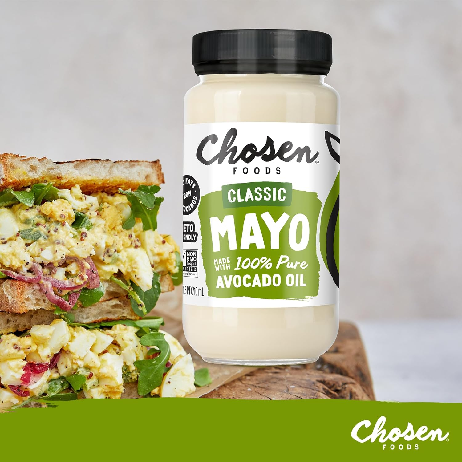 Chosen Foods Avocado Oil Mayonnaise - 24 oz jar