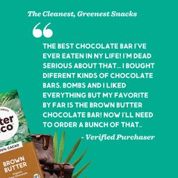 Organic Chocolate Bar, Dark Chocolate Salted Brown Butter