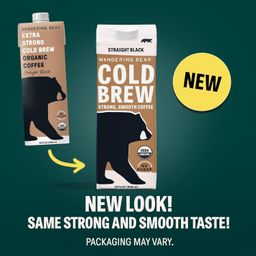 Extra Strong Cold Brew Coffee, Straight Black