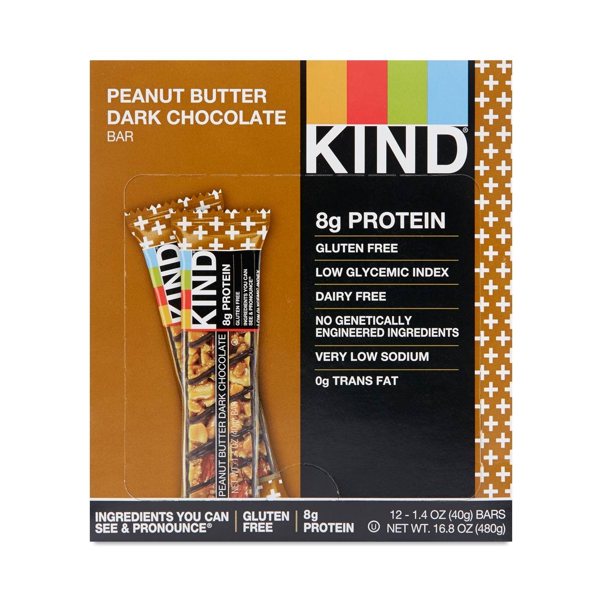 Peanut Butter & Dark Chocolate Protein Bar by Kind Thrive Market
