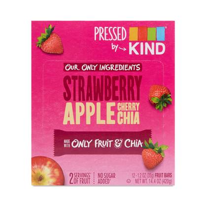 Strawberry Apple Chia Pressed Bars