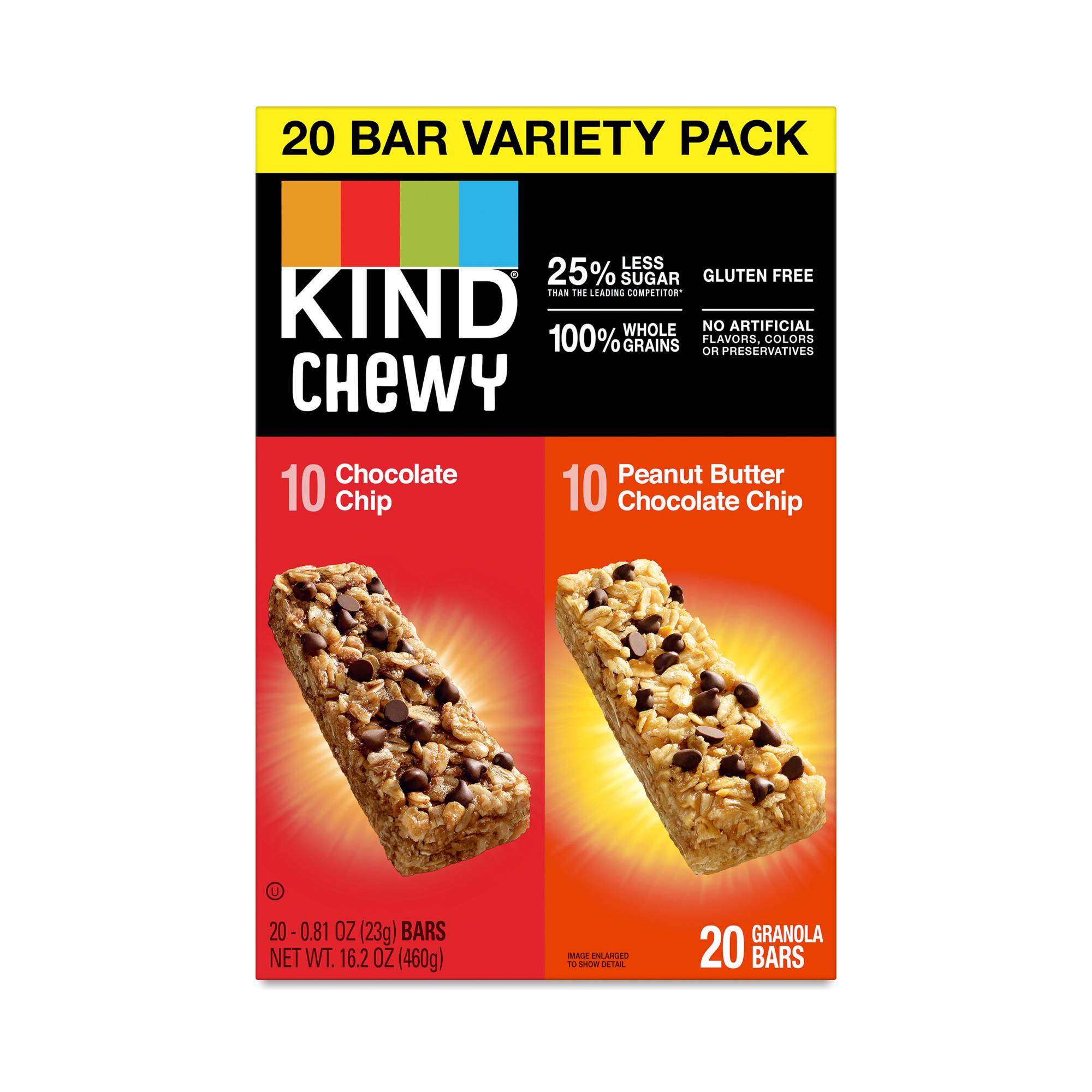 Chewy Granola Bars, Chocolate Chip & Peanut Butter Chocolate Chip
