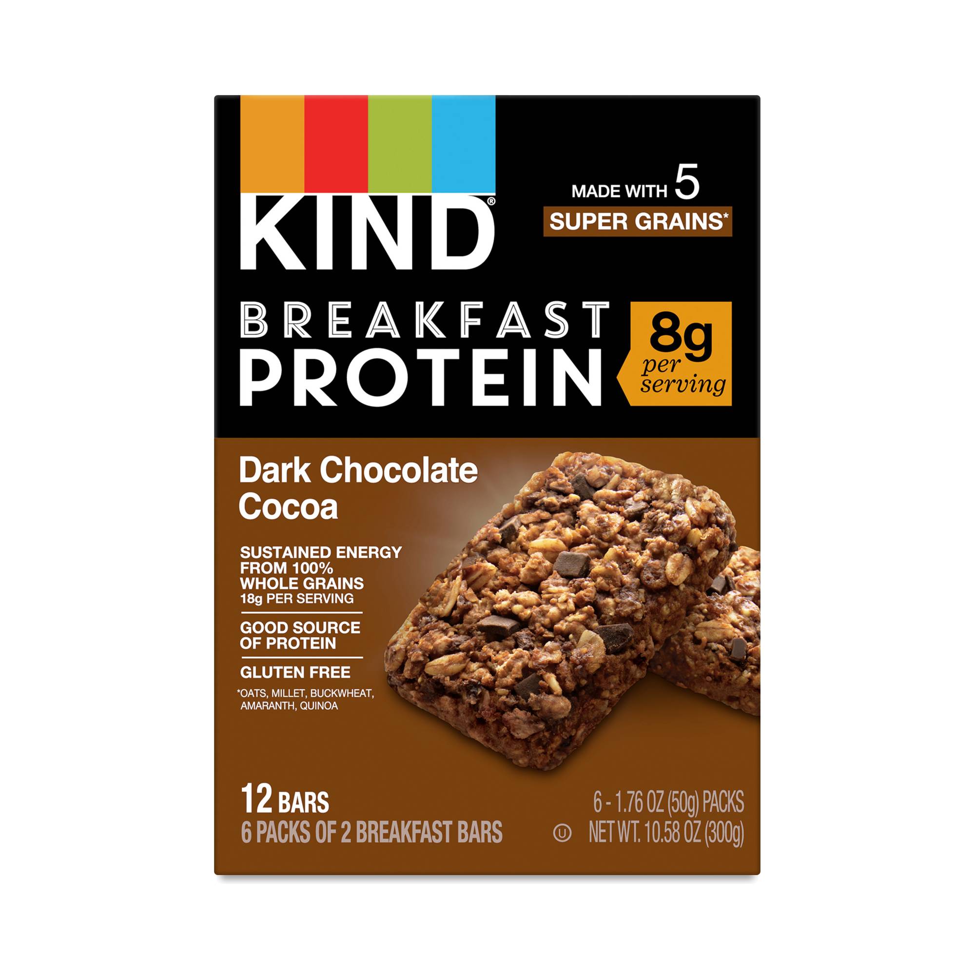 Breakfast Protein Bars, Dark Chocolate Cocoa