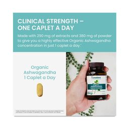Organic Ashwagandha Caplets (90 servings)