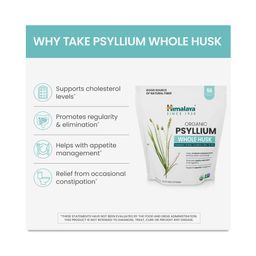 Organic Psyllium Whole Husk 12 oz (56 servings)