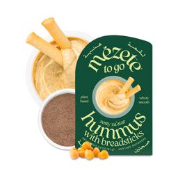 On the Go Zesty Za'atar Hummus with Breadsticks