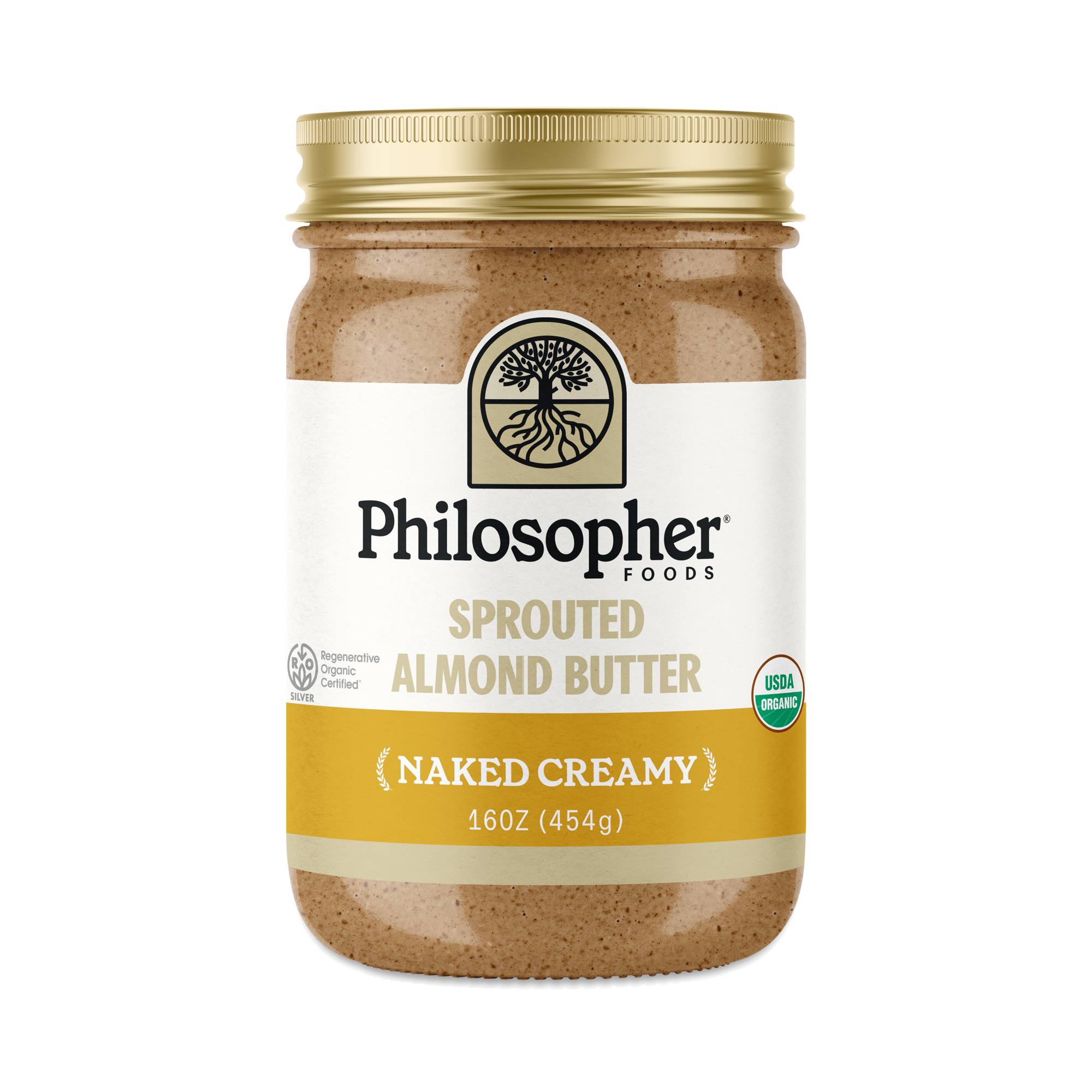Sprouted Almond Butter, Naked Creamy, Value Size