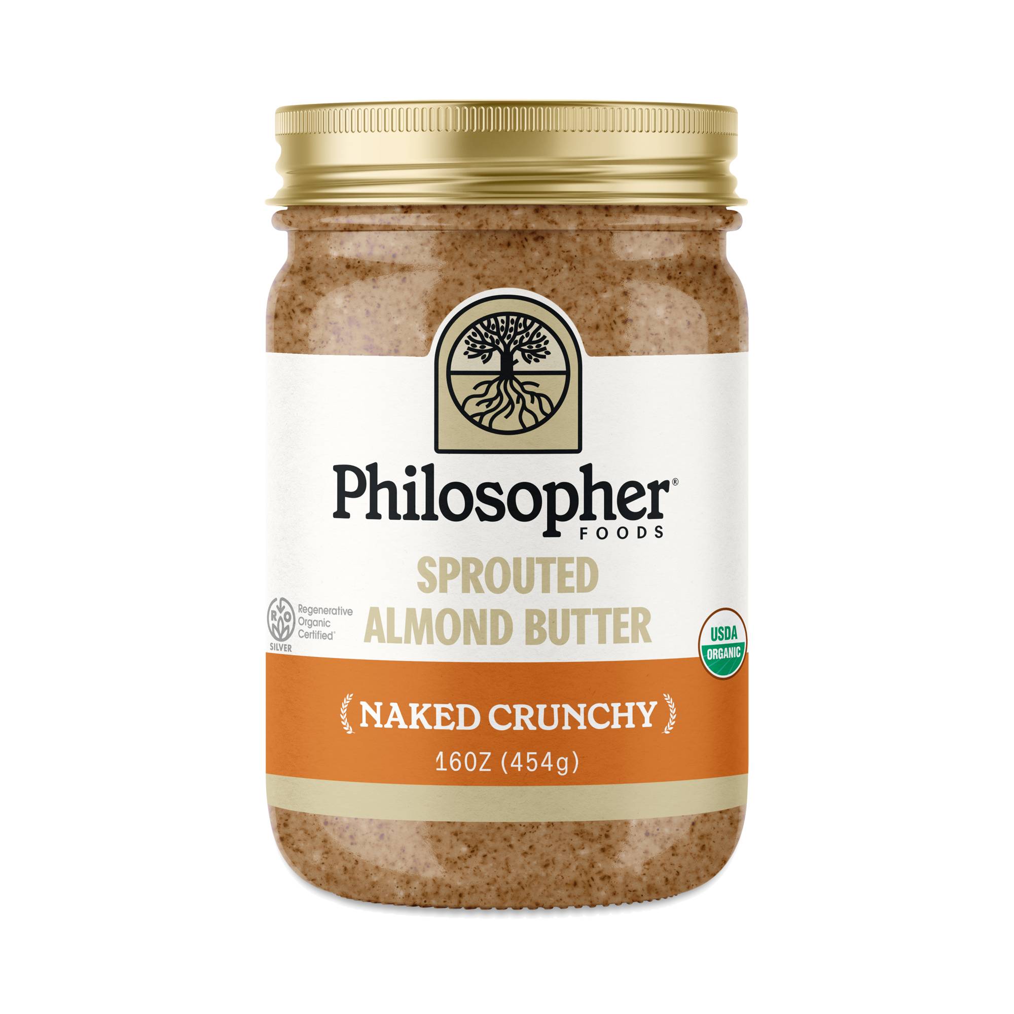 Sprouted Almond Butter, Naked Crunchy, Value Size