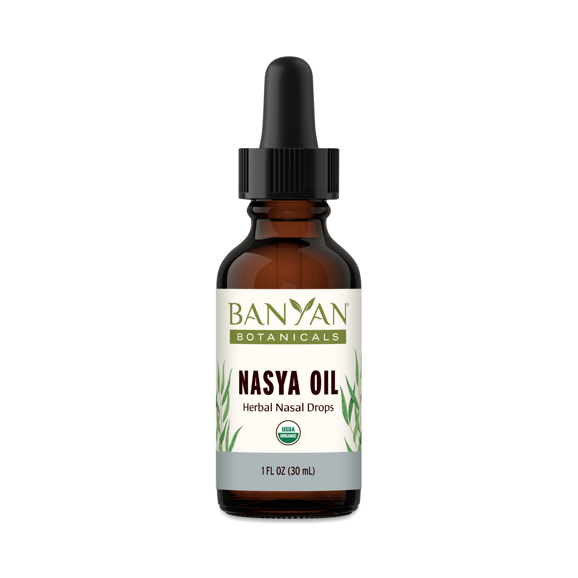Banyan Botanicals Nasya Oil Herbal Nasal Drops 1 fl oz bottle