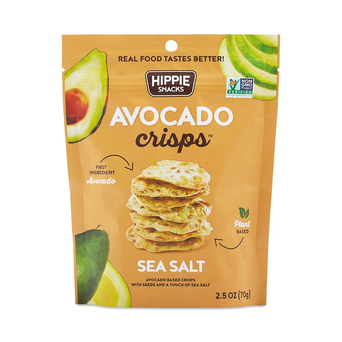  Hippie Snacks Avocado Crisps Sea Salt