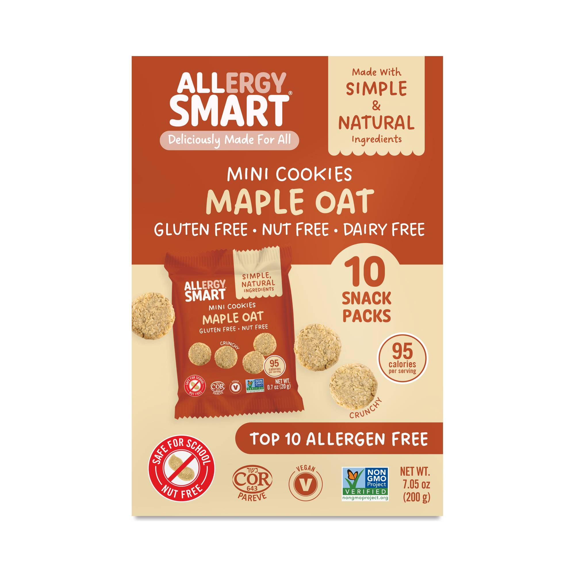 Mini Cookies, Maple Oat