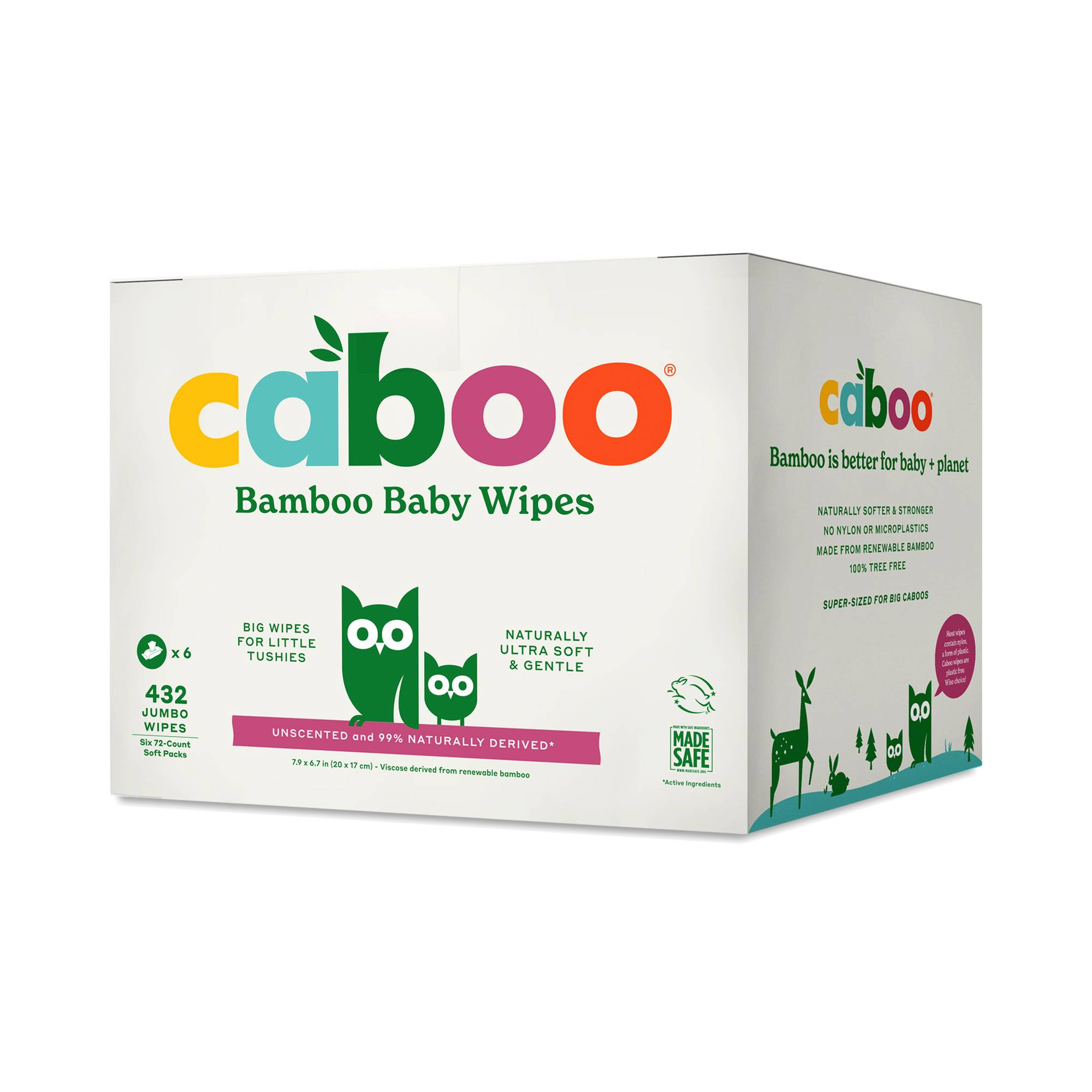Bamboo Baby Wipes, Unscented, Value Pack