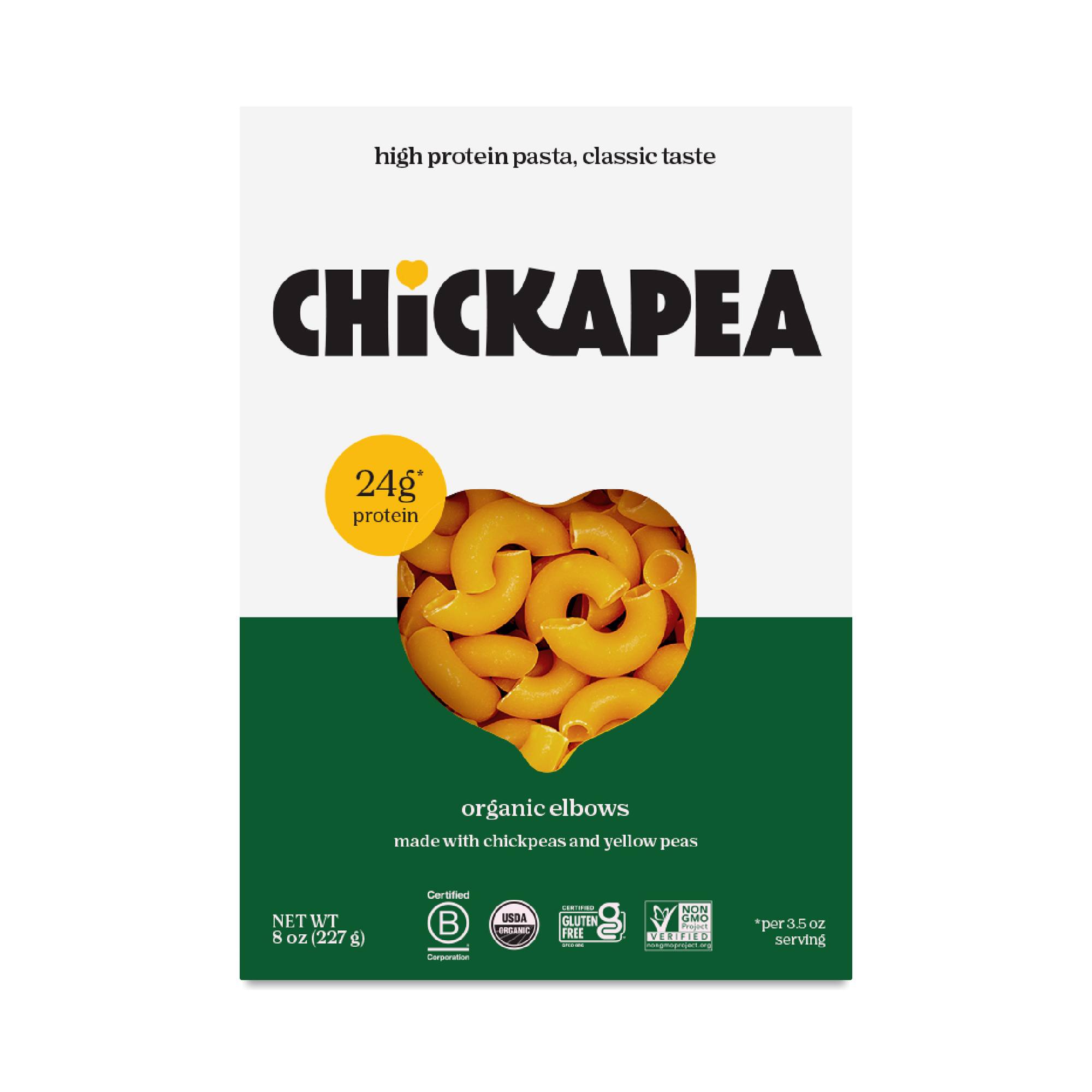 Organic Chickpea & Yellow Pea Pasta, Elbows