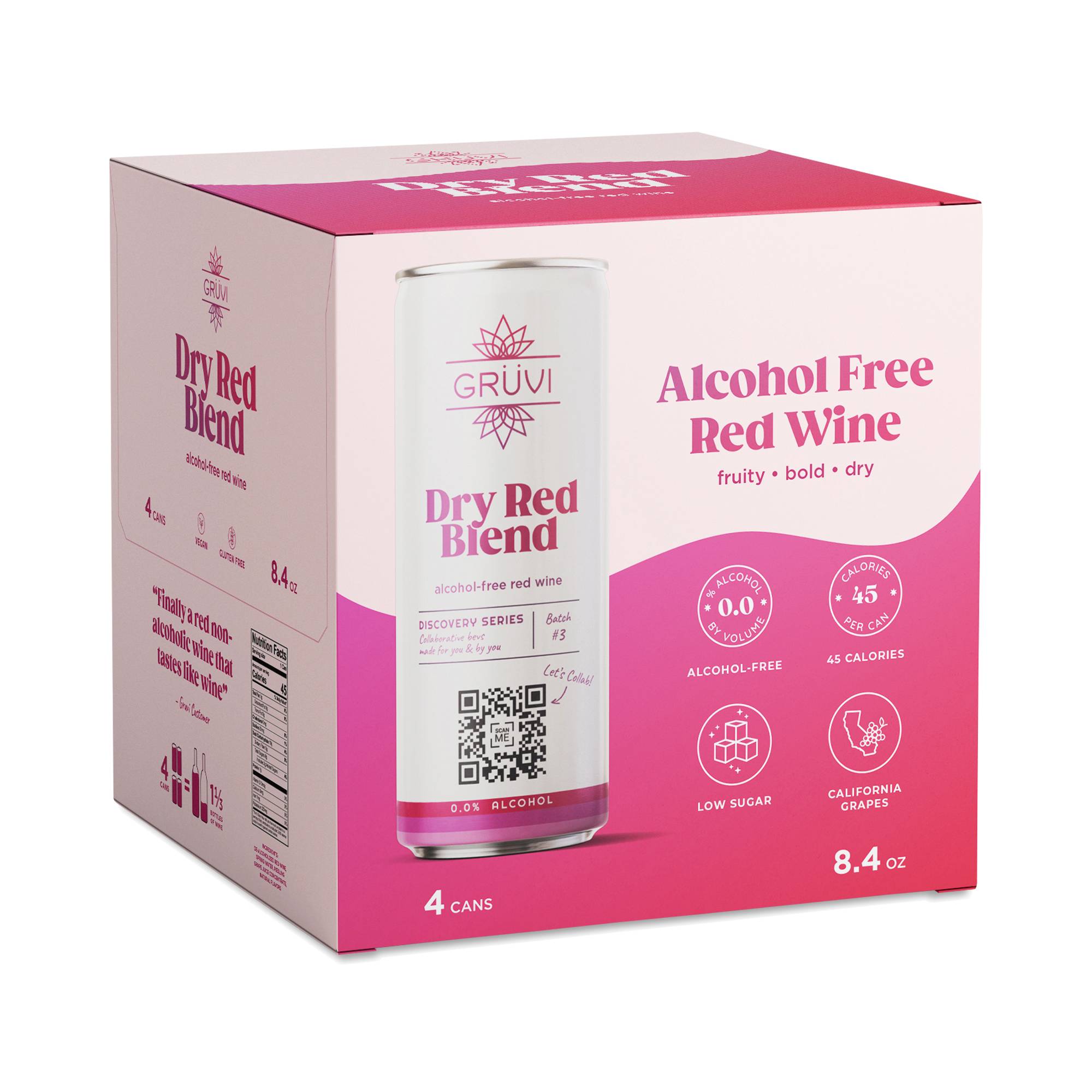 Alcohol Free Red Wine, Dry Red Blend