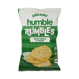 Organic Potato Chips, Sour Cream & Onion Rumbles