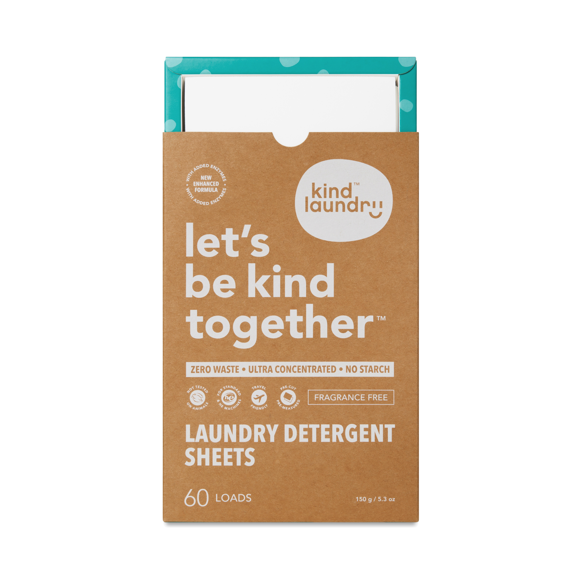 Kind Laundry Laundry Detergent Sheets, Fragrance Free Thrive Market