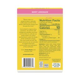 Organic Yerba Mate, Berry Lemonade