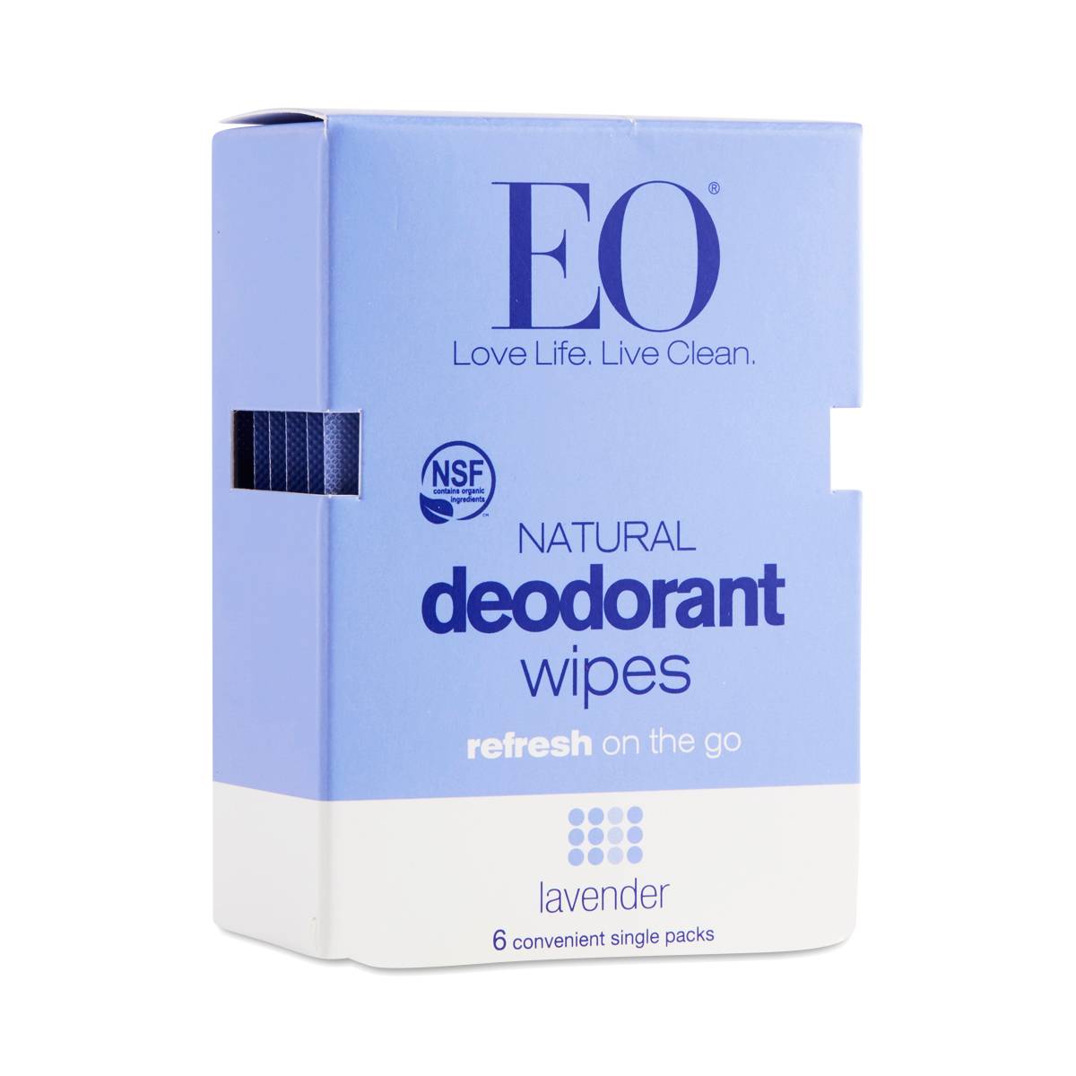 Lavender Deodorant Wipes by EO Thrive Market