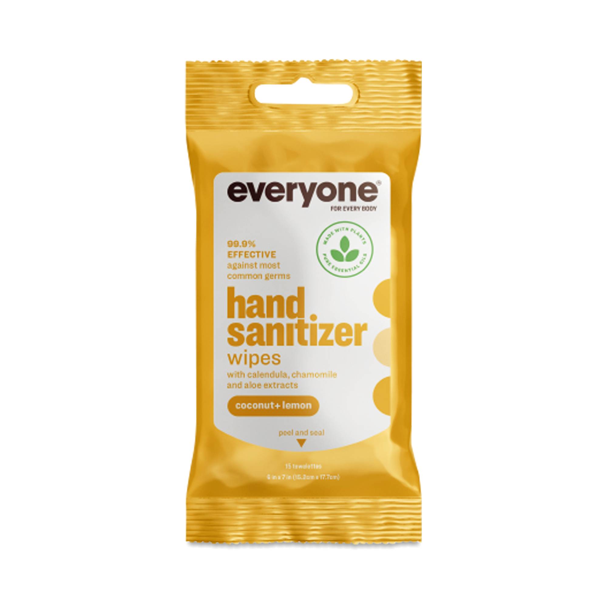 Hand Sanitizing Wipes, Coconut Lemon