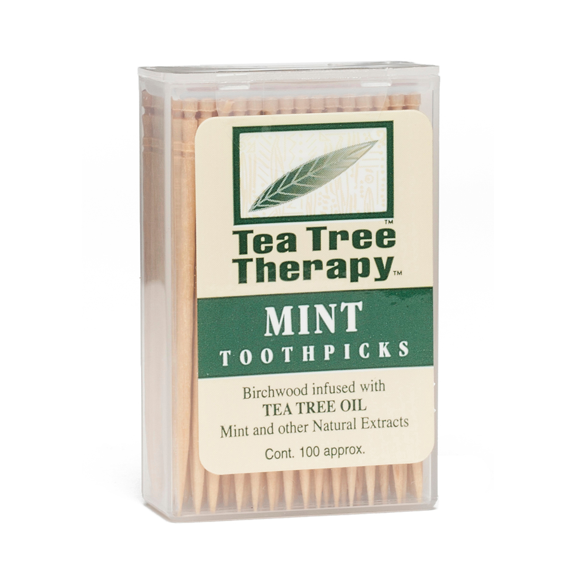 tea tree mint toothpicks