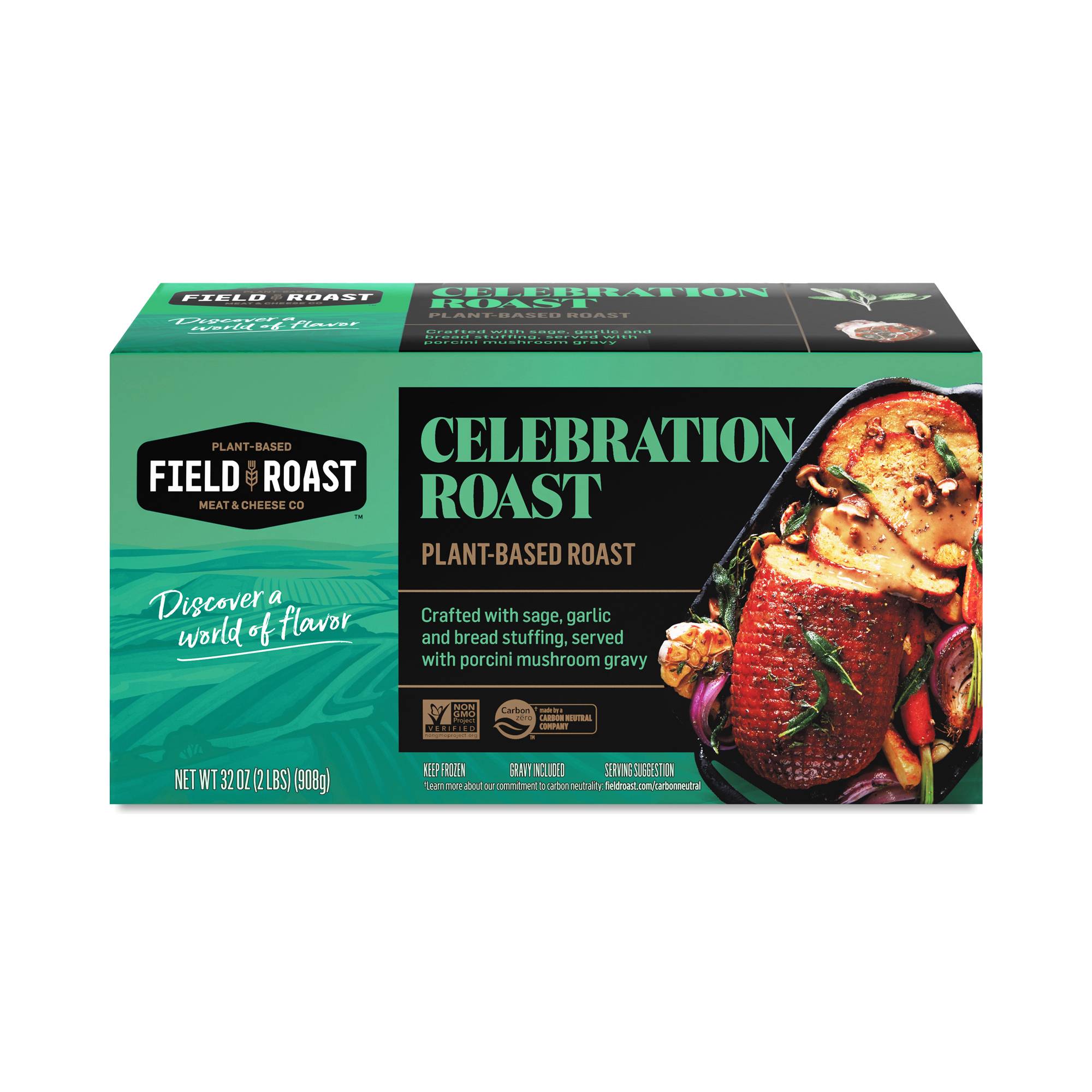 Plant-Based Celebration Roast with Gravy, Sage & Garlic