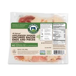 Uncured Bacon Ends & Pieces, Applewood Smoked