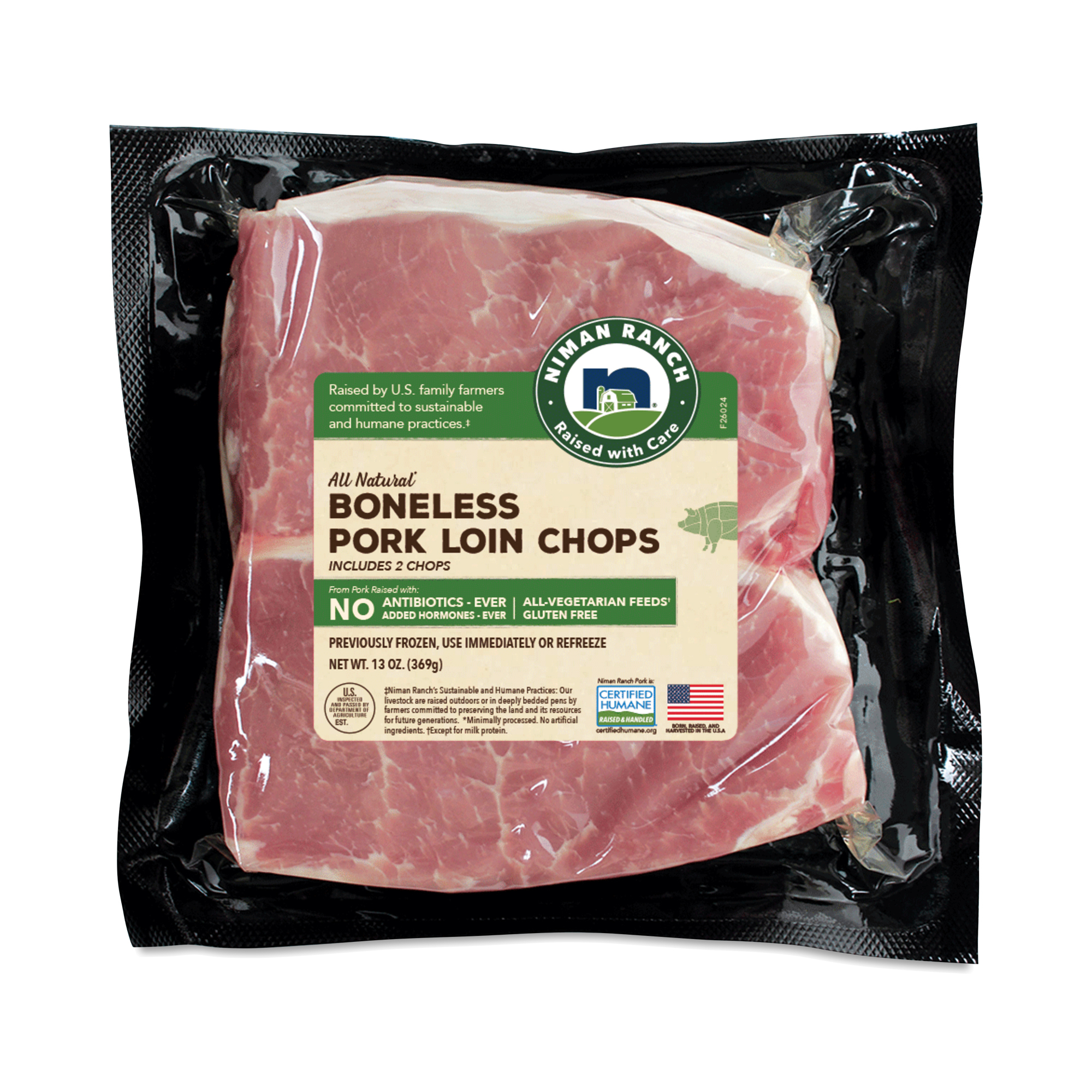 Niman Ranch Boneless Ribeye Niman Ranch Boneless Pork Loin Chops | Thrive Market