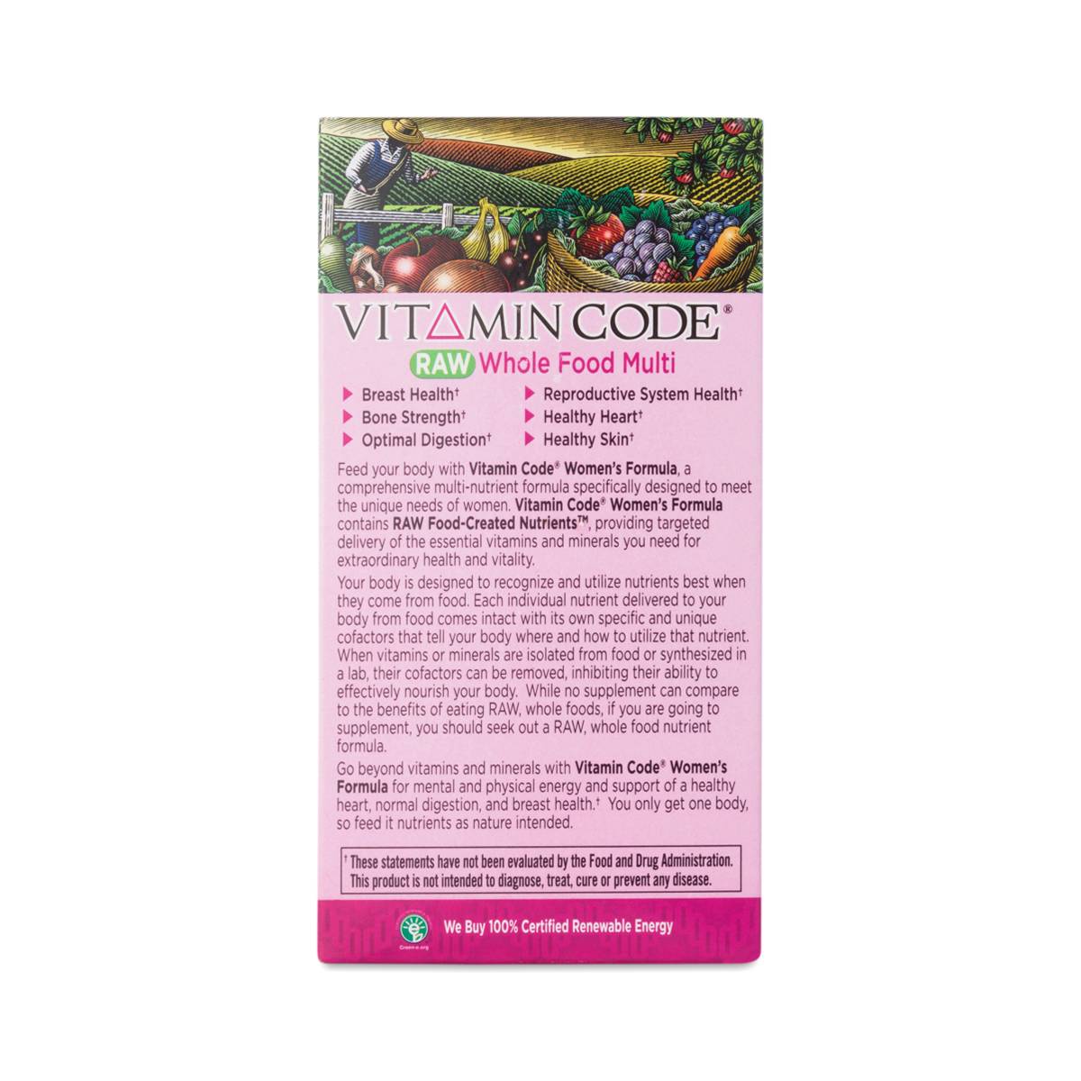 Vitamin Code Women's Multivitamin by Garden of Life Thrive Market