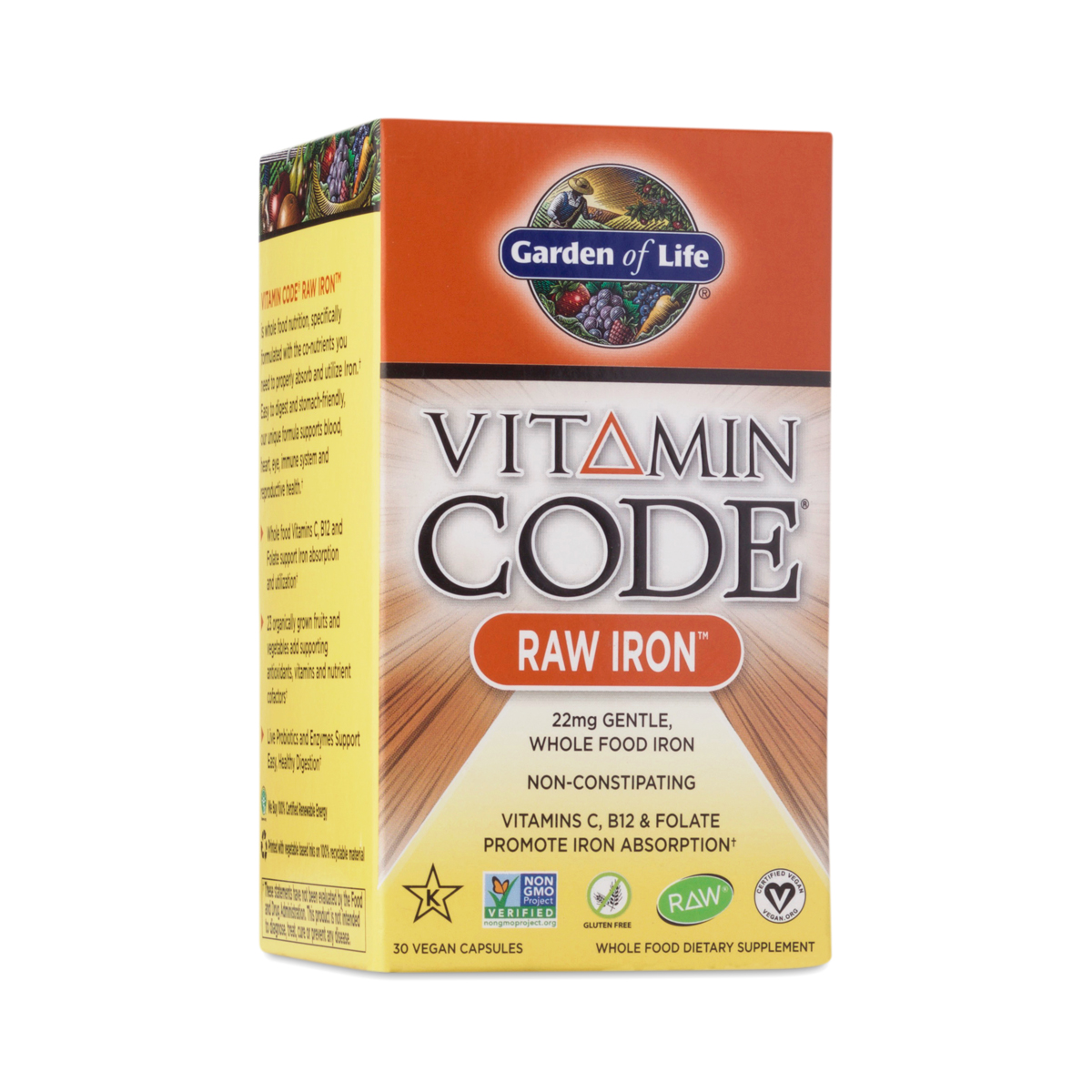 Vitamin Code Raw Iron Supplement by Garden of Life Thrive Market